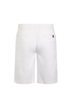 Weird Fish Shorts|Rayburn Organic Cotton Flat Front Shorts White