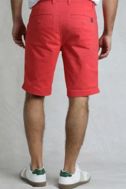 Weird Fish Shorts|Rayburn Organic Cotton Flat Front Shorts Radical Red