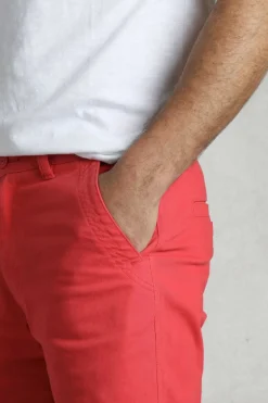 Weird Fish Shorts|Rayburn Organic Cotton Flat Front Shorts Radical Red