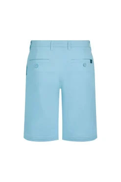 Weird Fish Shorts|Rayburn Organic Cotton Flat Front Shorts Powder Blue