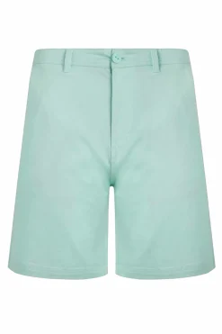 Weird Fish Shorts|Rayburn Organic Cotton Flat Front Shorts Seafoam