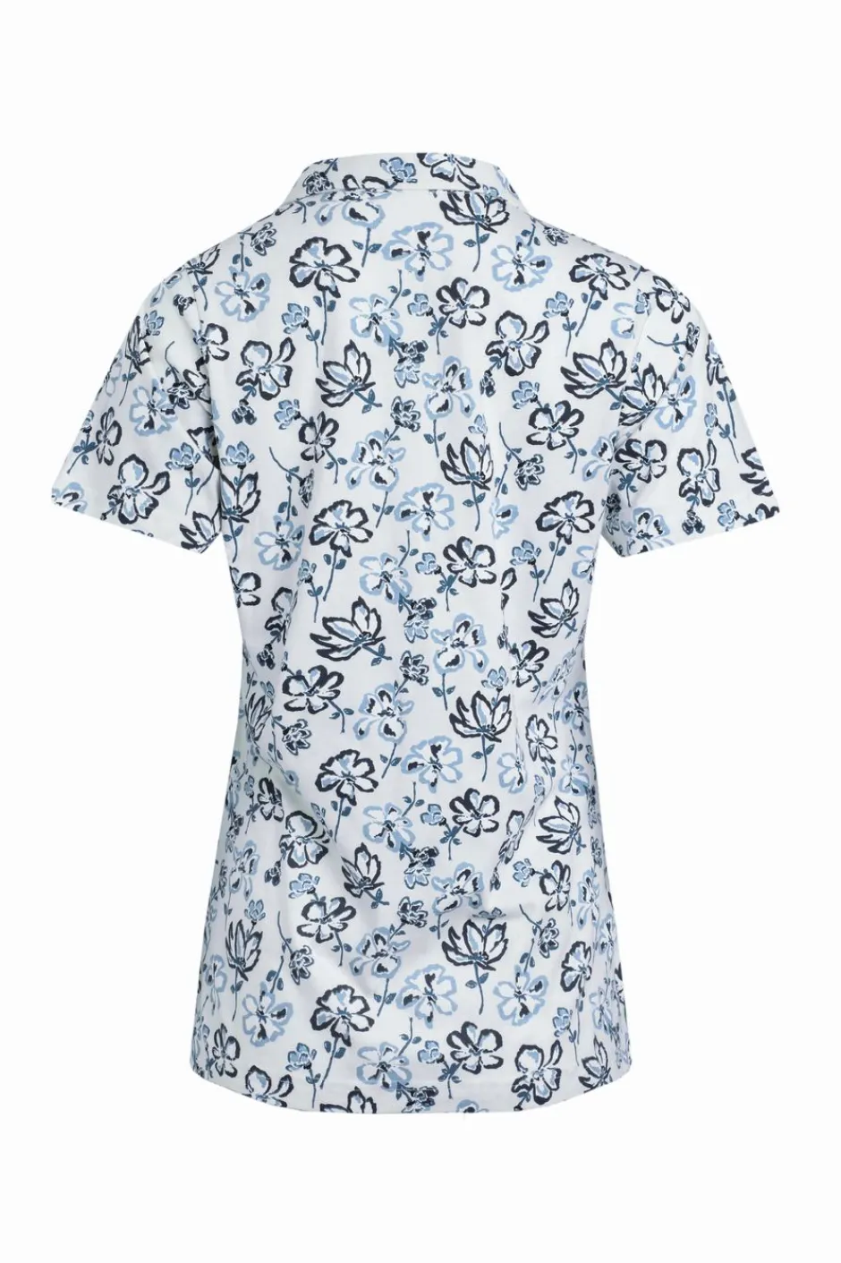 Weird Fish Tunics|Tops & T-Shirts|Rehena Organic Cotton Printed Jersey Polo Shirt Off White