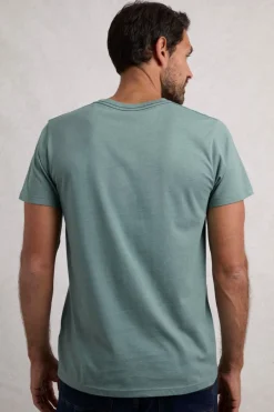 Weird Fish T-Shirts|Roamer Front Print Graphic T-Shirt Mineral Blue