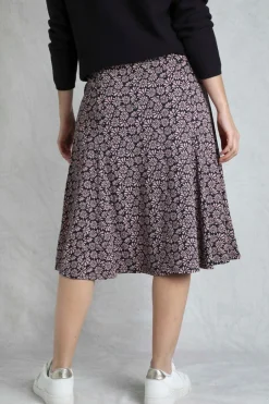 Weird Fish Skirts|Romaro Printed Jersey Midi Skirt Tea Rose