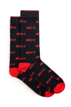 Weird Fish Caps & Scarves|Scarves & Caps|Ronan Branded Bones Sock 3 Pack Multi