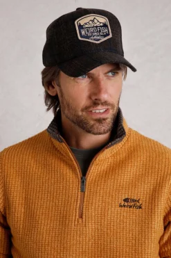 Weird Fish Caps & Scarves|Scarves & Caps|Rosthwaite Flannel Check Cap Chocolate