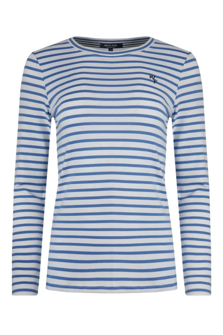 Weird Fish Tunics|Tops & T-Shirts|Sally Striped Long Sleeve T-Shirt Riviera Blue