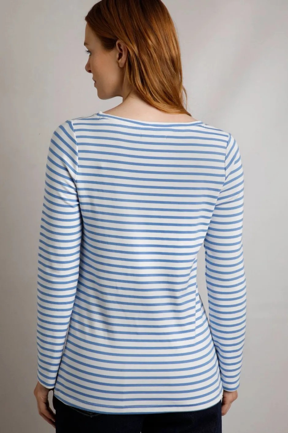 Weird Fish Tunics|Tops & T-Shirts|Sally Striped Long Sleeve T-Shirt Riviera Blue