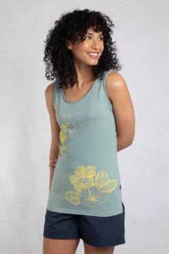 Weird Fish Tunics|Tops & T-Shirts|Samsoe Eco Printed Vest Dusty Teal
