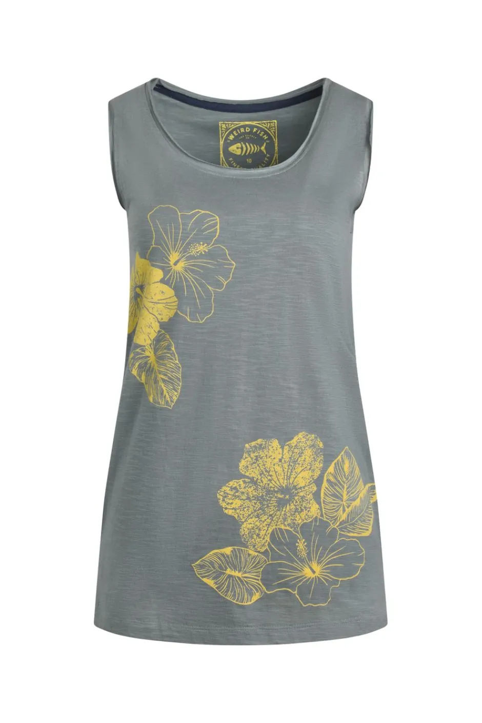 Weird Fish Tunics|Tops & T-Shirts|Samsoe Eco Printed Vest Dusty Teal