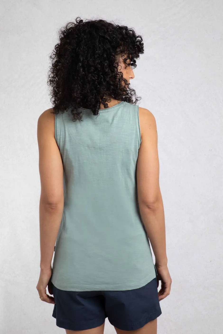 Weird Fish Tunics|Tops & T-Shirts|Samsoe Eco Printed Vest Dusty Teal