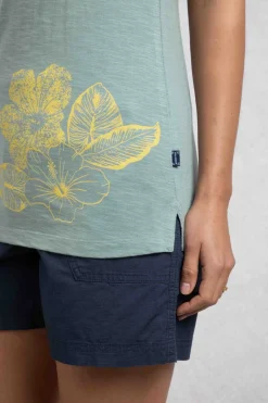 Weird Fish Tunics|Tops & T-Shirts|Samsoe Eco Printed Vest Dusty Teal