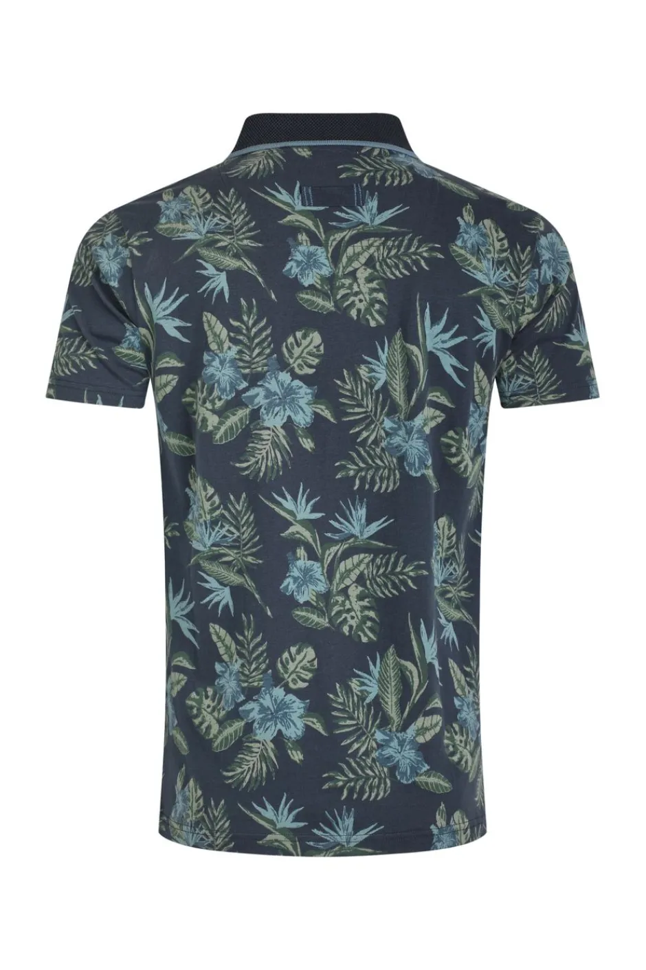 Weird Fish Polo & Rugby Shirts|Sarat Organic Cotton Printed Polo Navy