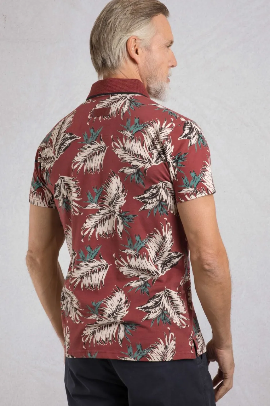 Weird Fish Polo & Rugby Shirts|Sarat Organic Cotton Printed Polo Paprika