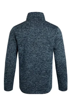 Weird Fish Fleece|Seataller Recycled 1/4 Button Fleece Navy