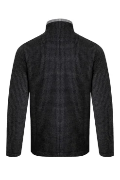 Weird Fish Fleece|Shires Eco Full Zip Grid Fleece Washed Black