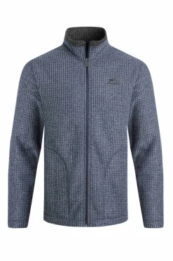 Weird Fish Fleece|Shires Eco Full Zip Grid Fleece Navy