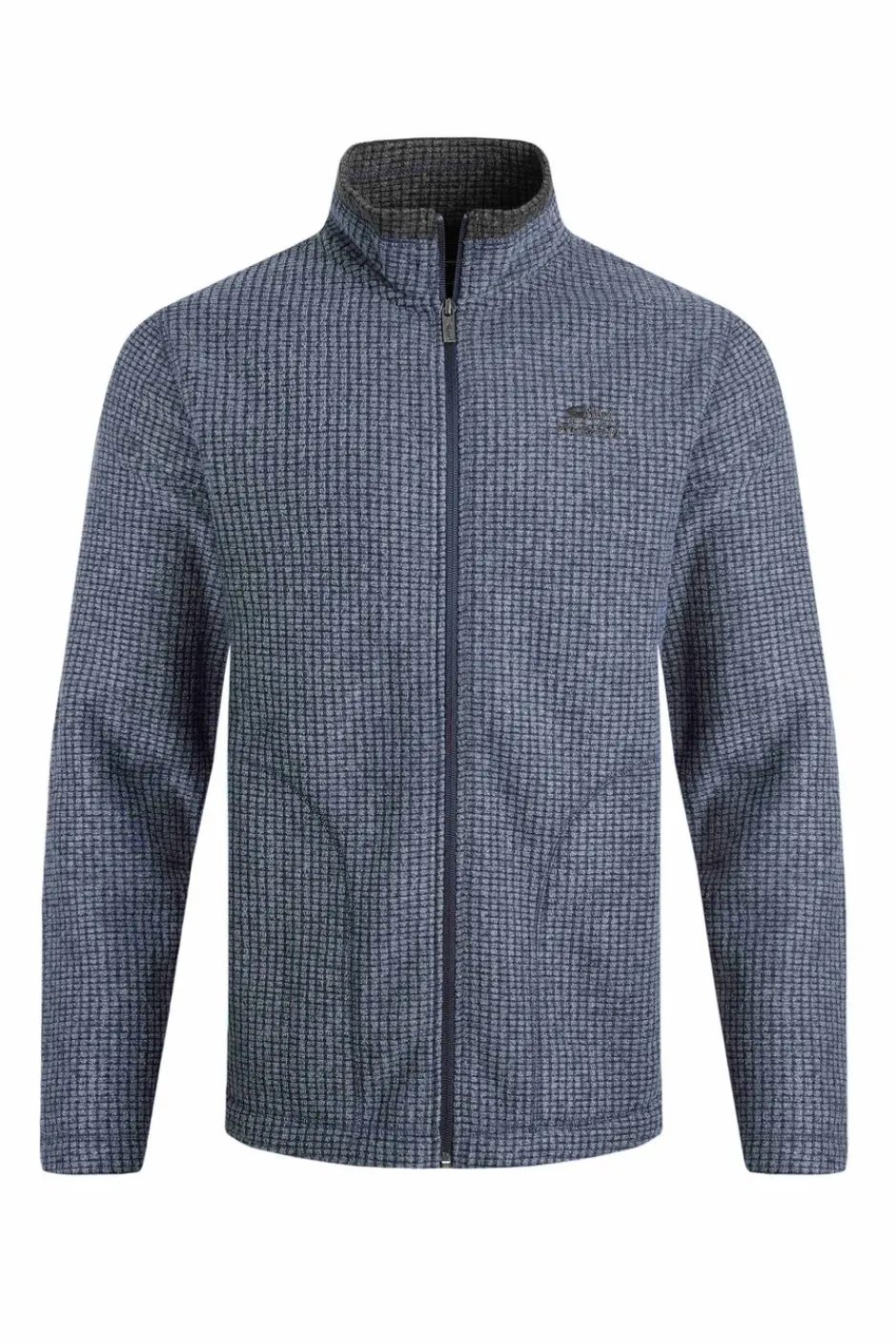 Weird Fish Fleece|Shires Eco Full Zip Grid Fleece Navy