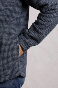 Weird Fish Fleece|Shires Eco Full Zip Grid Fleece Navy