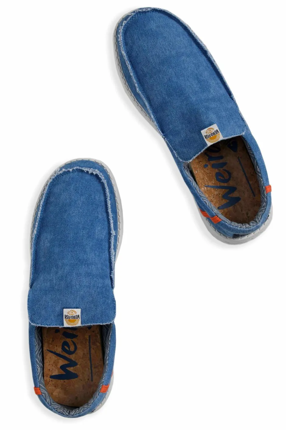 Weird Fish Caps & Scarves|Scarves & Caps|Shoal Washed Canvas Lightweight Slip On Shoes Denim