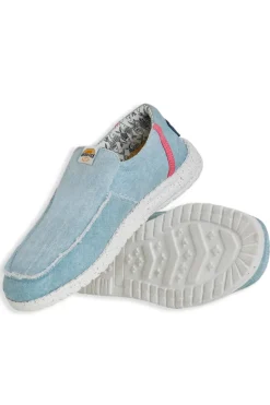 Weird Fish Flipflops And Footwear|Flipflops And Footwear|Shoaler Washed Canvas Lightweight Slip On Shoes Denim