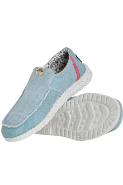 Weird Fish Flipflops And Footwear|Flipflops And Footwear|Shoaler Washed Canvas Lightweight Slip On Shoes Denim