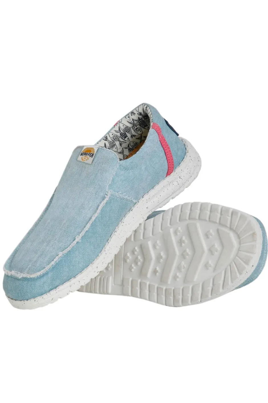 Weird Fish Flipflops And Footwear|Flipflops And Footwear|Shoaler Washed Canvas Lightweight Slip On Shoes Denim