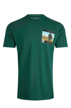 Weird Fish T-Shirts|Shrimp Floyd Back Print Artist T-Shirt Forest Green