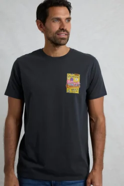 Weird Fish T-Shirts|Shrimpsons Back Print Artist T-Shirt Navy
