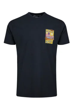 Weird Fish T-Shirts|Shrimpsons Back Print Artist T-Shirt Navy