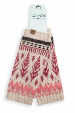 Weird Fish Socks & Tights|Socks & Tights|Shutt Fair Isle Wrist Warmers Sand Dune