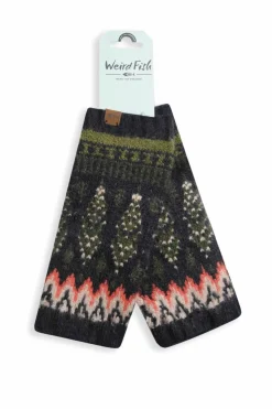 Weird Fish Socks & Tights|Socks & Tights|Shutt Fair Isle Wrist Warmers Olive Green