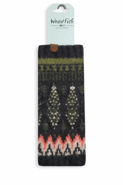 Weird Fish Socks & Tights|Socks & Tights|Shutt Fair Isle Wrist Warmers Olive Green