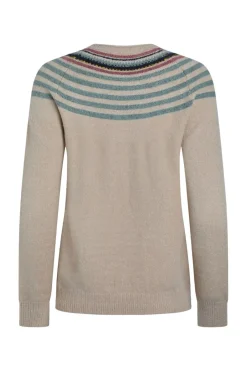 Weird Fish Jumpers & Cardigans|Knitwear|Sinatra Eco Patterned Knit Jumper Ecru