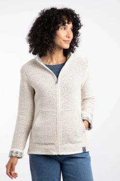 Weird Fish Sweatshirts & Hoodies|Sontee Full Zip Eco Macaroni Ecru