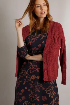 Weird Fish Dresses|Starshine Organic Cotton Jersey Dress Nightshade