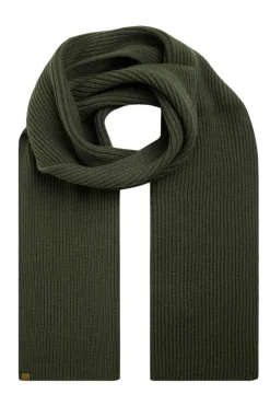 Weird Fish Caps & Scarves|Scarves & Caps|Stornoway Ribbed Scarf Fir Green