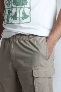 Weird Fish Trousers & Jeans|Summersville 3/4 Length Ripstop Cargo Trousers Flint Stone