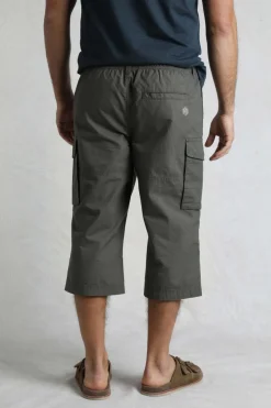Weird Fish Trousers & Jeans|Summersville 3/4 Length Ripstop Cargo Trousers Dark Grey