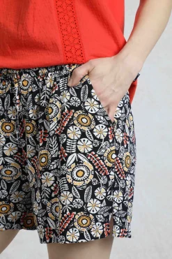 Weird Fish Shorts|Sundance Eco Viscose Printed Shorts Navy