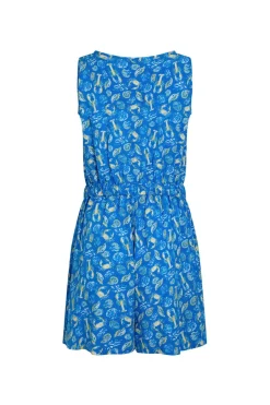 Weird Fish Dresses|Leggings|Taka LivaEco™ Printed Viscose Playsuit Adriatic Blue