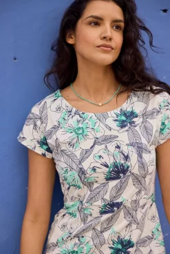 Weird Fish Dresses|Tallahassee Organic Jersey Dress Cream
