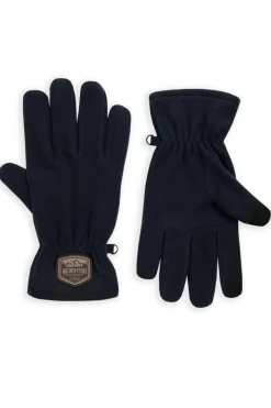 Weird Fish Caps & Scarves|Scarves & Caps|Tayport Microfleece Gloves Navy