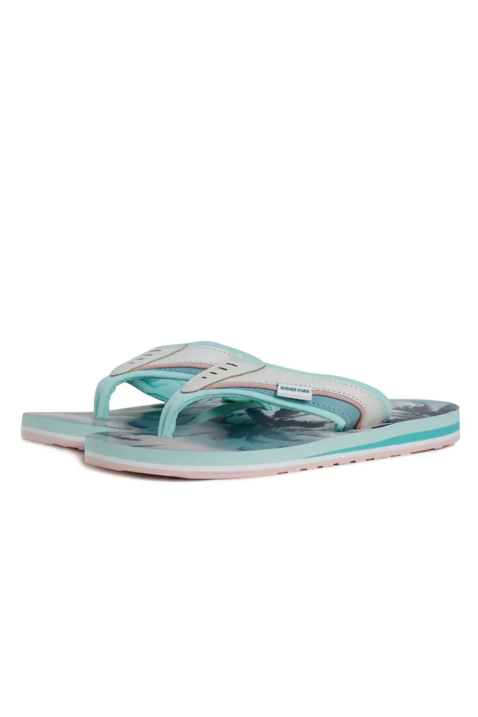 Weird Fish Flipflops And Footwear|Flipflops And Footwear|Thurleston Printed Flip Flops Aqua Marine