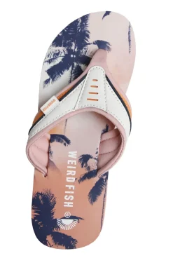 Weird Fish Flipflops And Footwear|Flipflops And Footwear|Thurleston Printed Flip Flops Pink