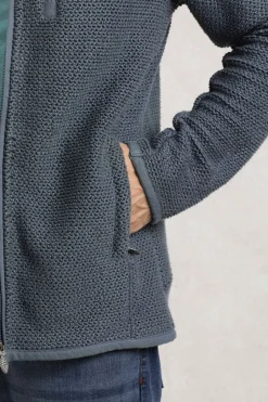 Weird Fish Sweatshirts & Hoodies|Transom Eco Full Zip Macaroni Dusty Blue