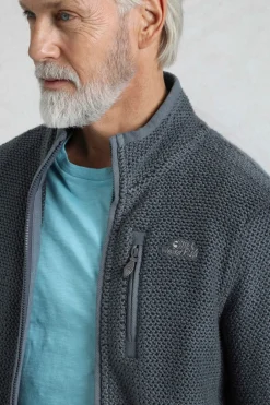 Weird Fish Sweatshirts & Hoodies|Transom Eco Full Zip Macaroni Dusty Blue