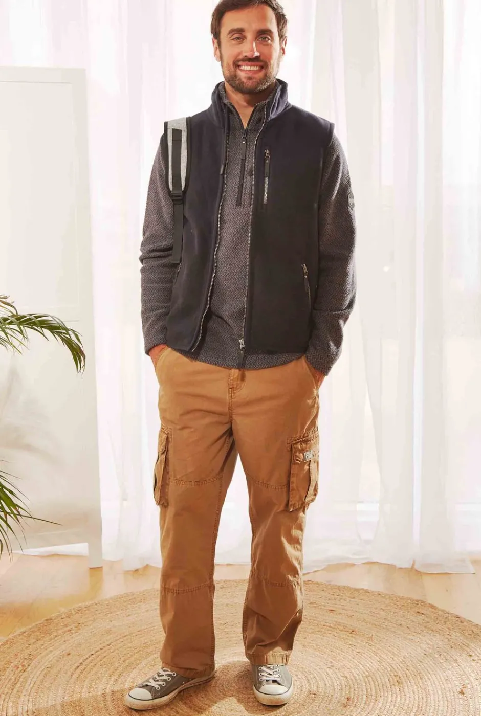 Weird Fish Trousers & Jeans|Turner Cargo Trousers Antique Tan