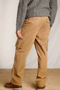 Weird Fish Trousers & Jeans|Turner Cargo Trousers Antique Tan