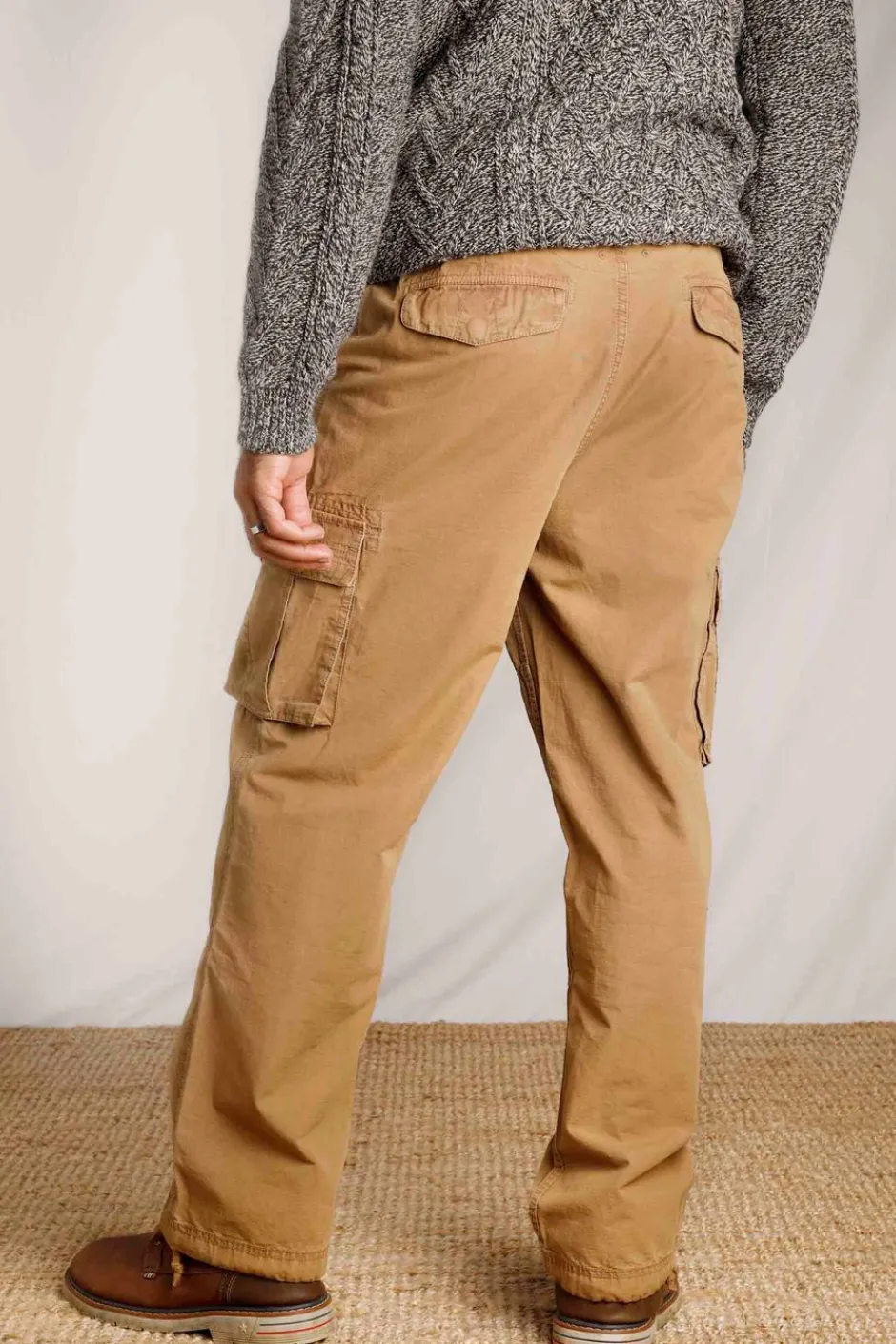 Weird Fish Trousers & Jeans|Turner Cargo Trousers Antique Tan